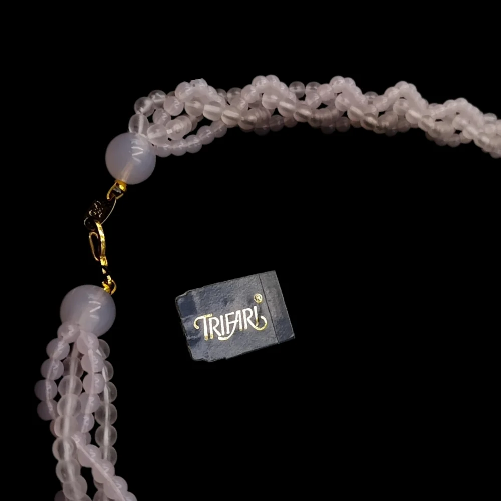Trafari Small Light Pink Beaded Necklace 30